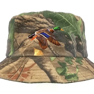 Adult Bucket Fishing Hat Cap Fly Fishing Summer Various  Colors Duck Trout Fish Camo