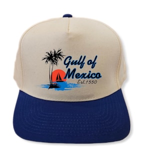 Gulf of Mexico Est. 1550 Snapback  Trucker  Hat Cap Rope