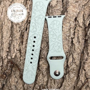 Boxer Silicone Watch Band Laser Engraved, Apple Watch Compatible Series 1-11, SE 1-3 & Ultra 1-3