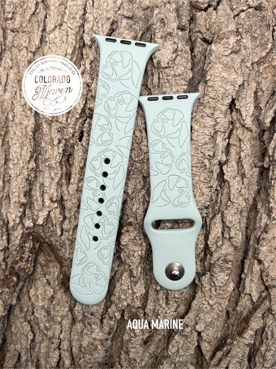 Boxer Watch Band Silicone Laser Engraved Apple Watch 