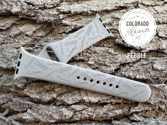 Grammy Silicone Watch Band Laser Engraved, Apple Watch Compatible Series 1-11, SE 1-3 & Ultra 1-3