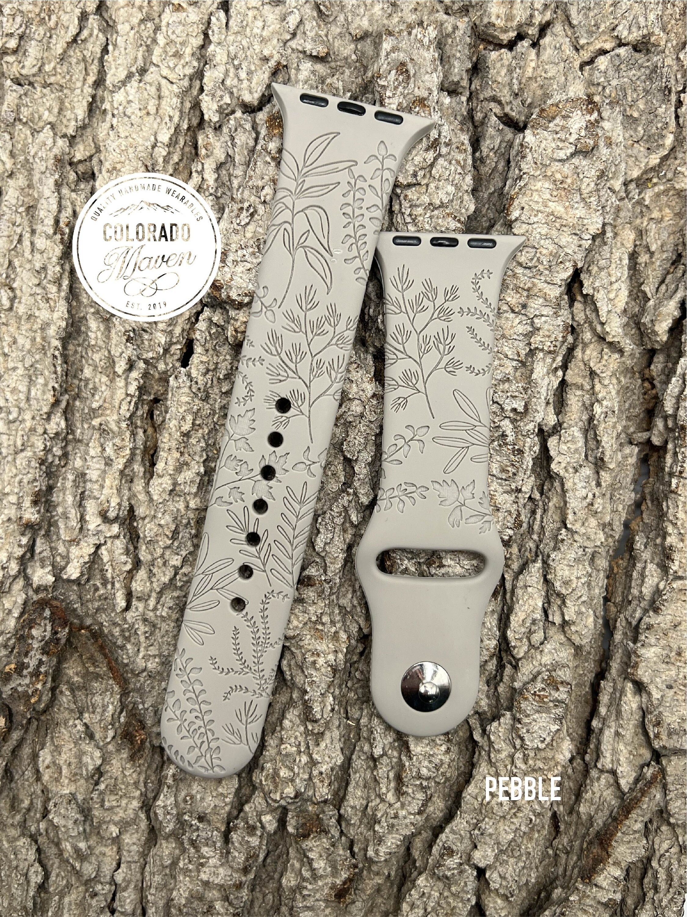 Herb Garden Watch Band Silicone Laser Engraved Apple Watch -  Finland