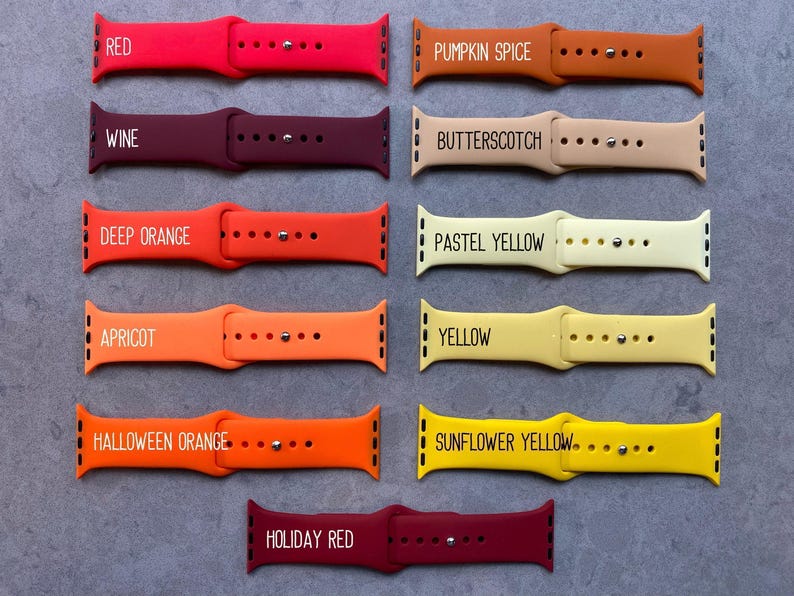 Honeysuckle Floral Silicone Watch Band Laser Engraved, Apple Watch Compatible Series 1-11, SE 1-3 & Ultra 1-3 image 10