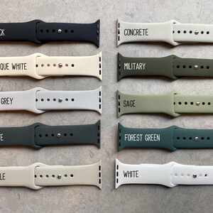 Honeysuckle Floral Silicone Watch Band Laser Engraved, Apple Watch Compatible Series 1-11, SE 1-3 & Ultra 1-3 image 8