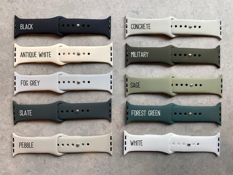 Honeysuckle Floral Silicone Watch Band Laser Engraved, Apple Watch Compatible Series 1-11, SE 1-3 & Ultra 1-3 image 8