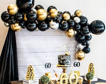 40th Birthday Decorations Balloons Banner Happy Birthday Etsy