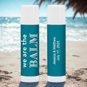 Personalized Bridal Shower Lip Balm Favors: Natural Aloe & Vitamin E
