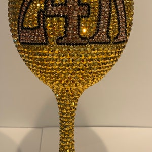Rhinestone Stemmed Wine Glasses | Custom Stemmed Wine Glasses | Wine Glasses | Stemmed Wine Glasses