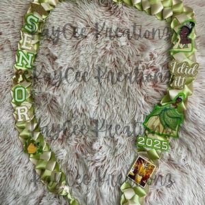 Handmade Ribbon Lei,Braided Lei, Custom Graduation,Celebration Lei Necklace