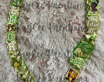 Handmade Ribbon Lei,Braided Lei, Custom Graduation,Celebration Lei Necklace