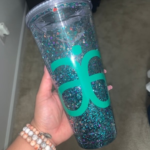 Custom 32 oz Snowglobe Tumbler| Snowglobe Tumbler| Glitter Tumbler| Custom Glitter Tumbler| 32 oz Custom Snowglobe