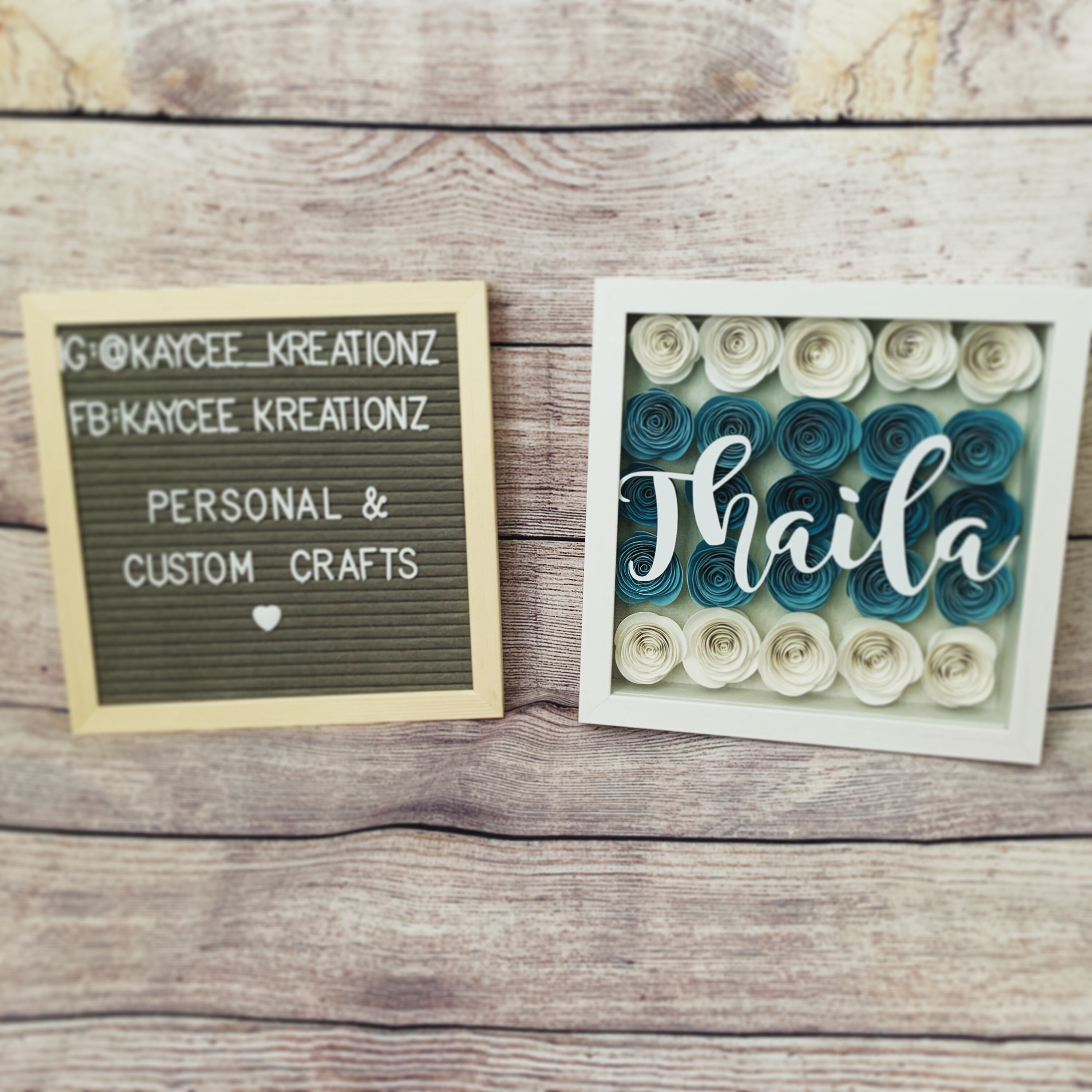 Assorted Flower Shadow Box Rolled Flowers Custom Shadow Etsy