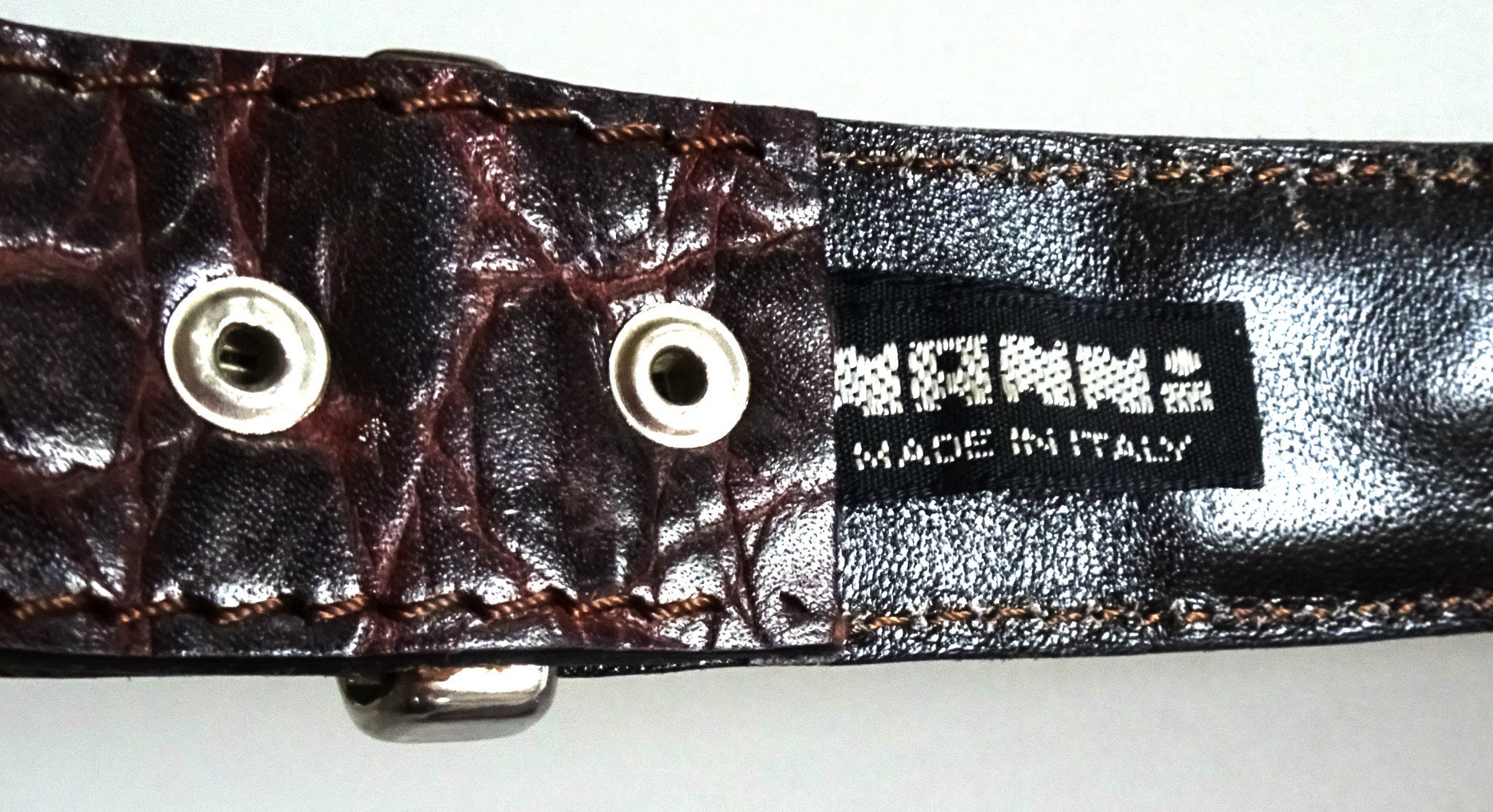 Nanni Milano Rare handmade exotic leather belt | Etsy