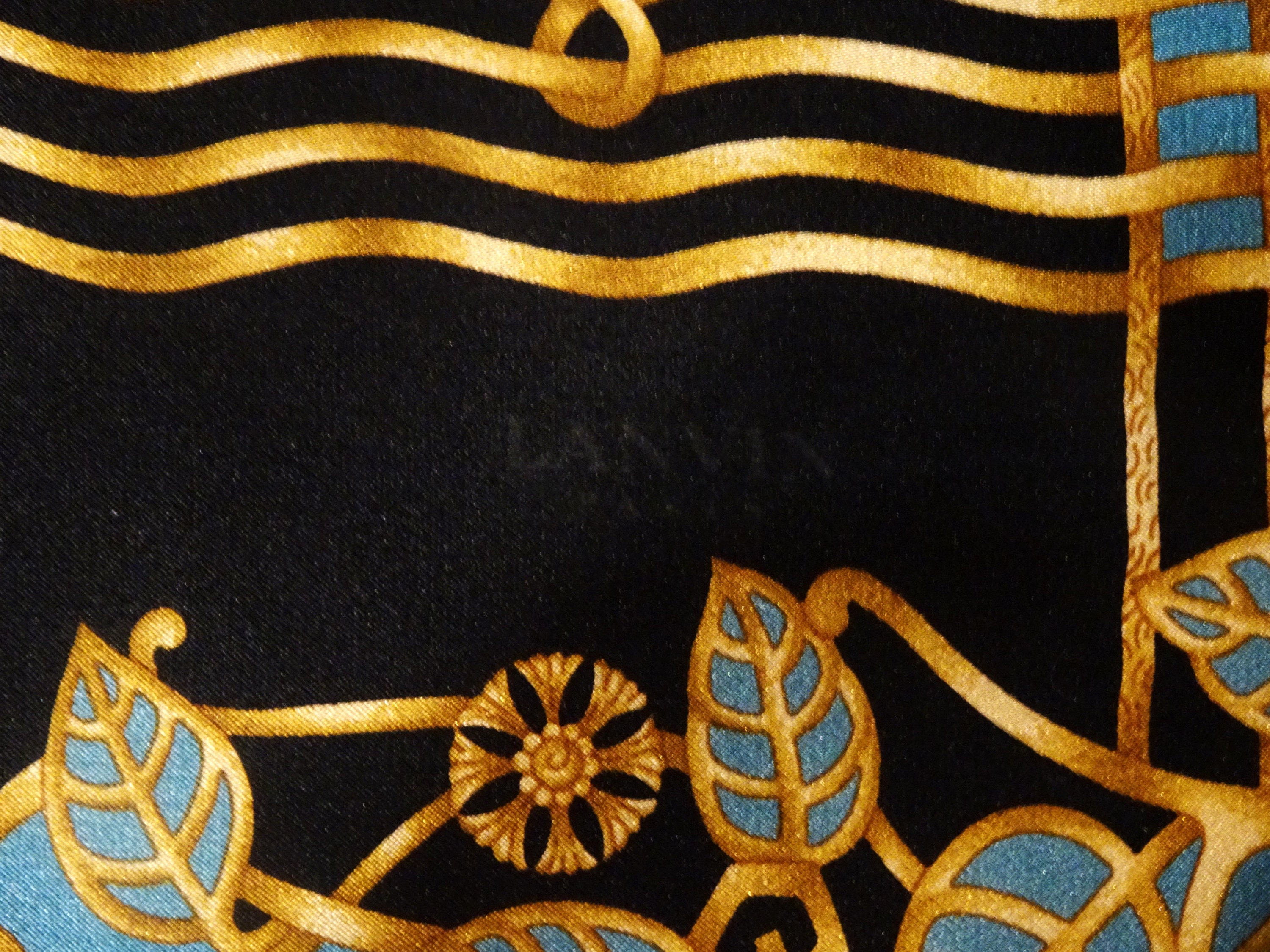 ランバン ヴィンテージ シルク スカーフシャツ LANVIN PARIS 仏製 