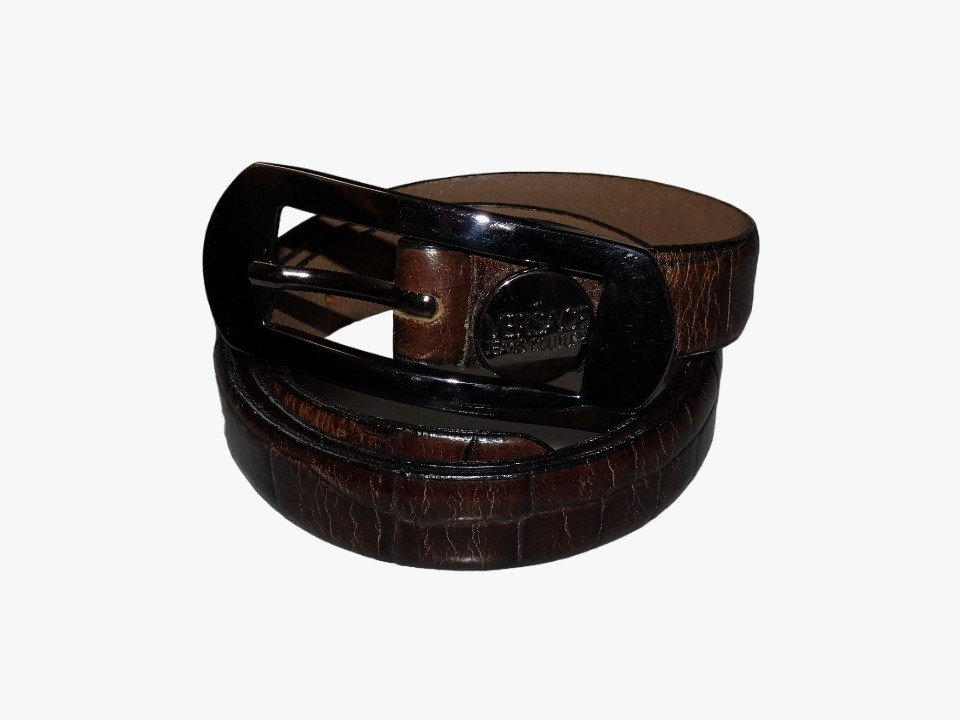 Versace Jeans Couture Croc Embossed Belt India