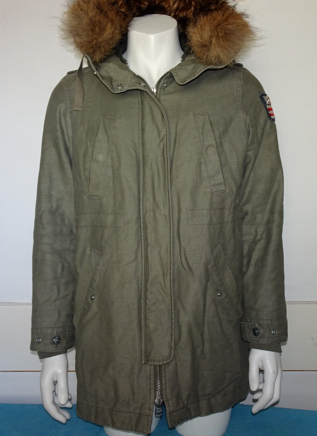 True Religion Military Style Parka Jacket - Etsy