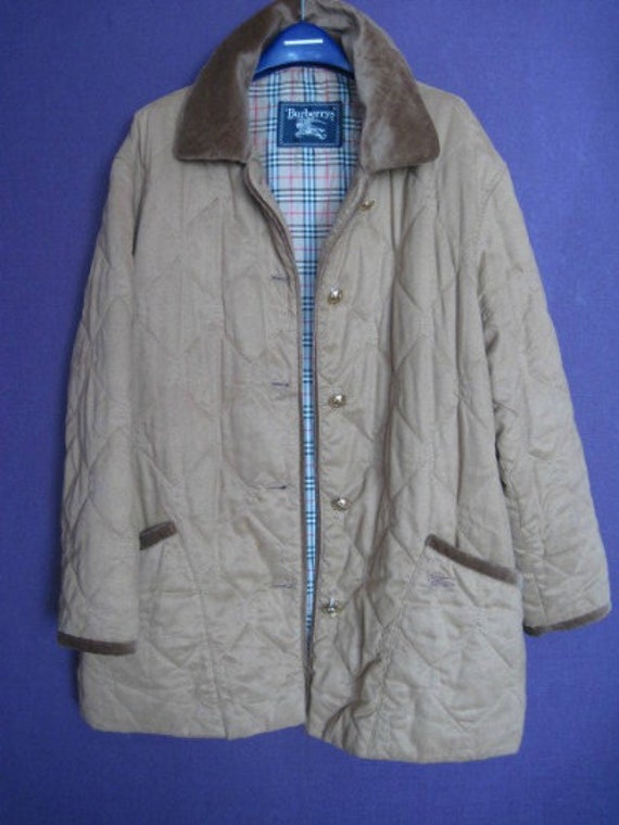 vintage burberry quilted jacket