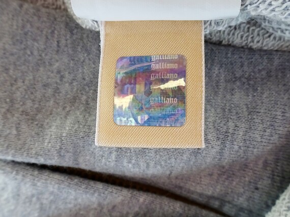 John Galliano Logo Embellished Sweatshirt Rare! - image 5