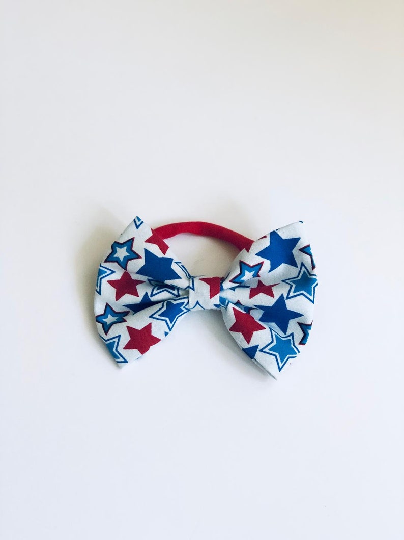 Forth Of July Stars Headband Baby Headbands Red White and Blue Headband Bow Headbands Girls Headbands
