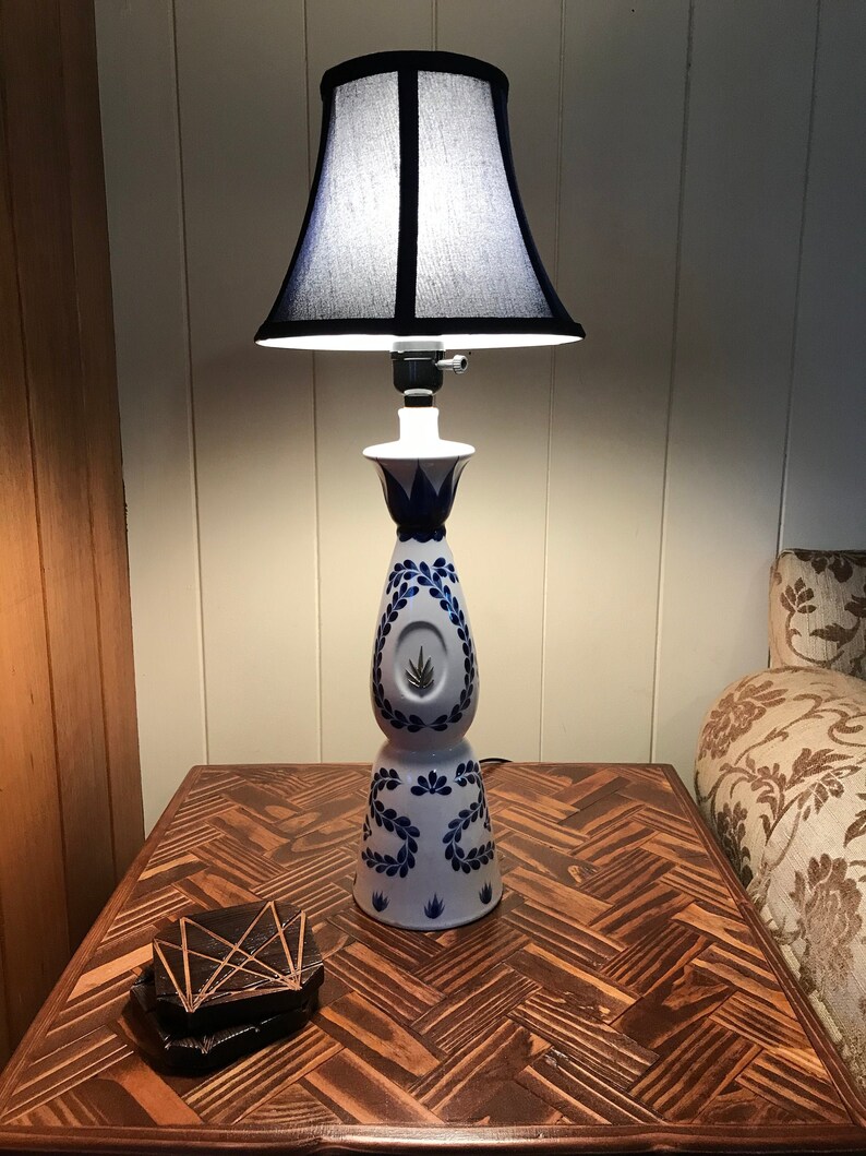 Handmade Clase Azul Tequila Reposado Bottle Lamp with matching Etsy