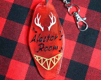Hazbin Hotel "Alastor's Room" Keychain | Alastor Radio Demon Room Key