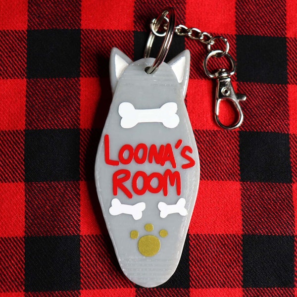 Loona's Room Key | Helluva Boss Keychain