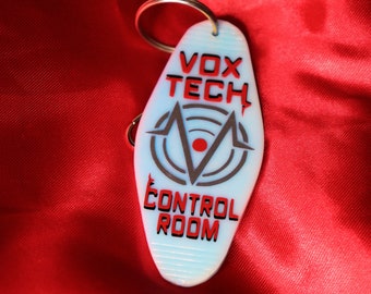 Vox Tech Control Room Charm | Hazbin Hotel Inspired Keychain