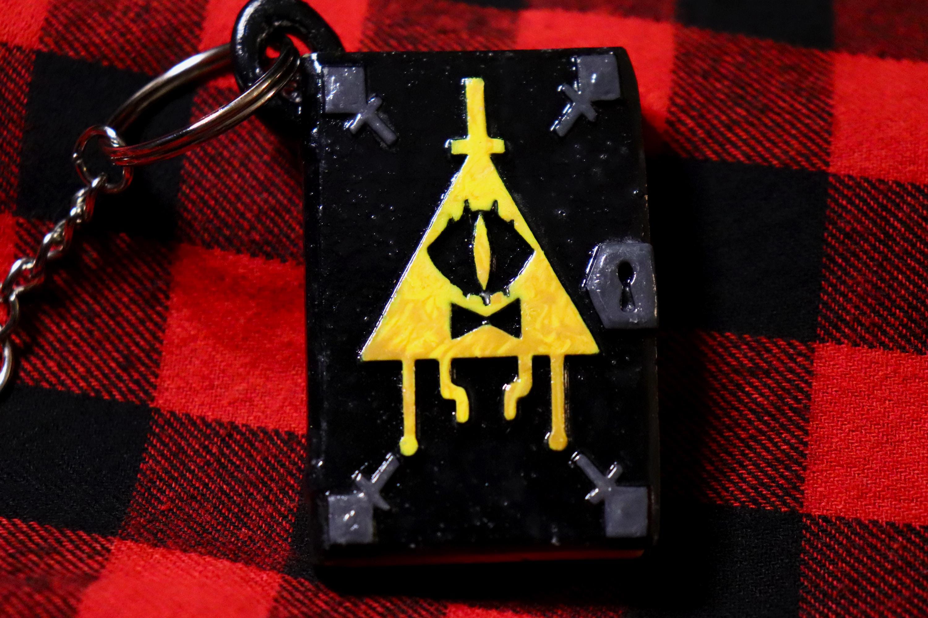 Bill Cipher Book Charm | Bill Cipher Inspired Keychain - Etsy