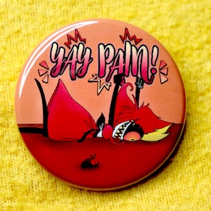 Niffty Yay Pain Pin | Hazbin Hotel Nifty Inspired Button