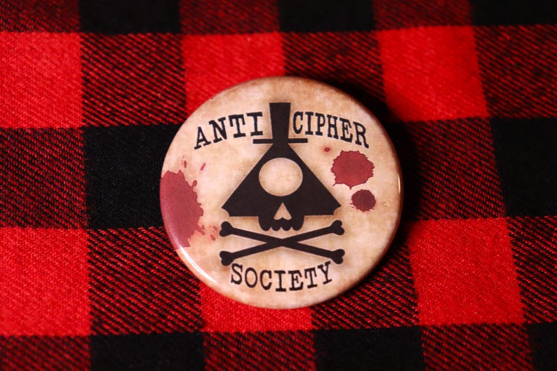 One Sixer Please and Anti Cipher Society Buttons | Bill Cipher Inspired ...
