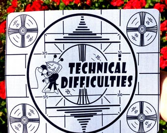 Technische Schwierigkeiten Tenna Mauspad | handgemachtes Mauspad mit Lotusblüte