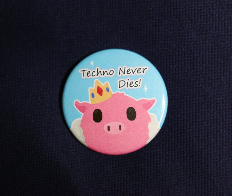 MCYT Button Technoblade Pin