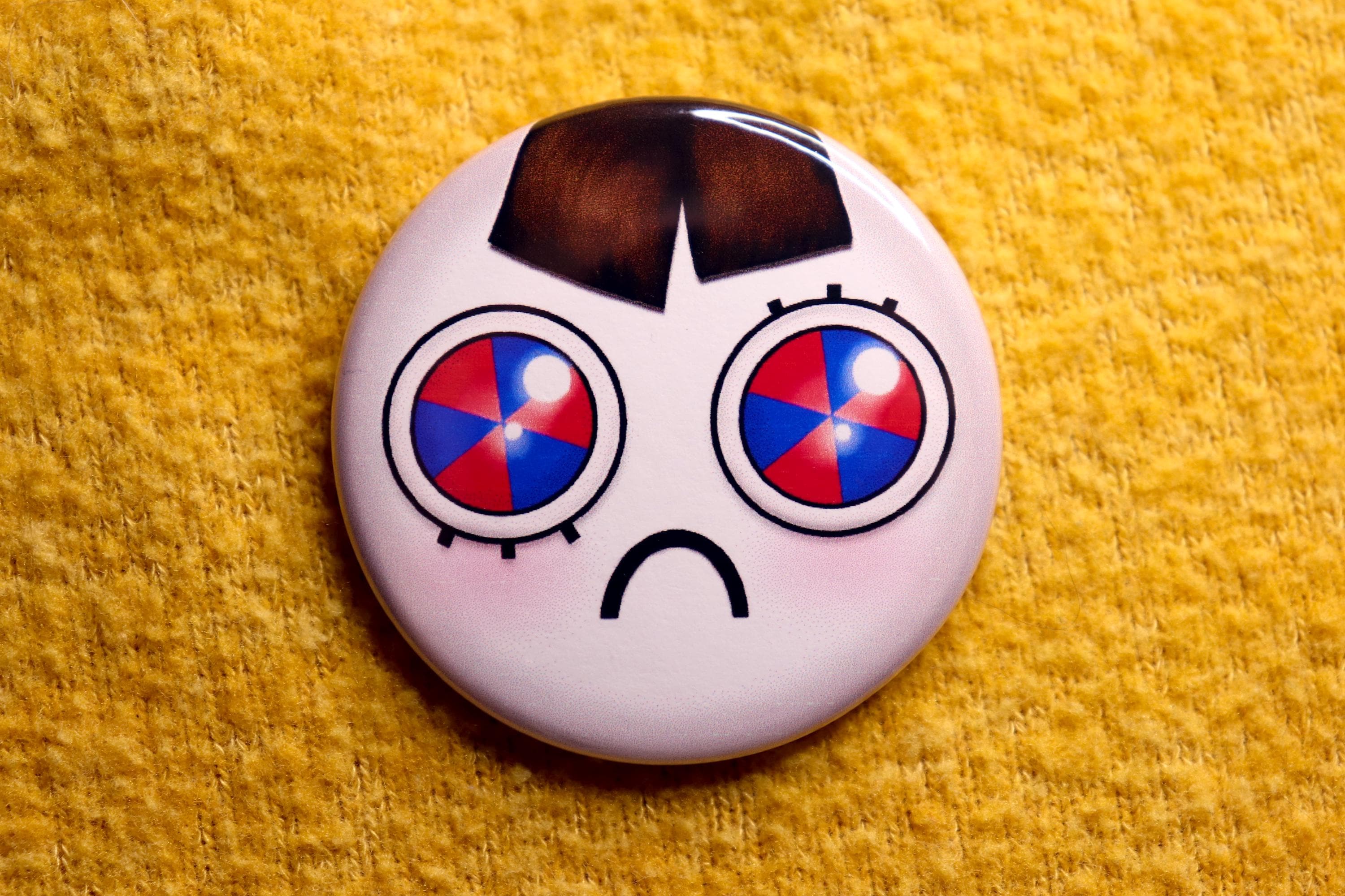 Pomni Sad Face Pin | the Amazing Digital Circus Button - Etsy