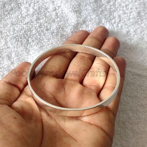 Plan Silver Bangle, 925 Sterling Silver Bangle, Handcrafted Bangle, Statement Silver Bangle, Stackable Bangle, Boho Jewelry, Wedding Gift