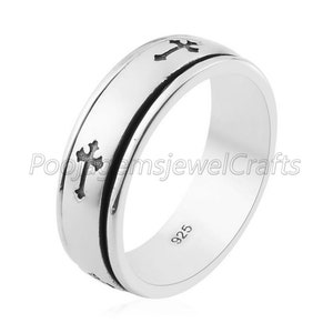 Cross Spinner Ring - Etsy