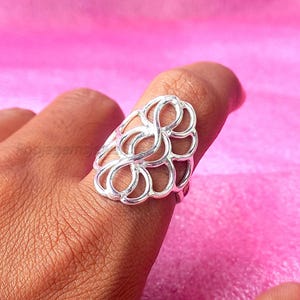 Mandala 925 Sterlingsilber Ring: Boho Handmade Schmuck