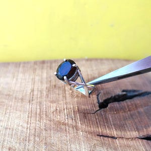 Smoky Quartz Ring: Handmade 925 Sterling Silver Solitaire