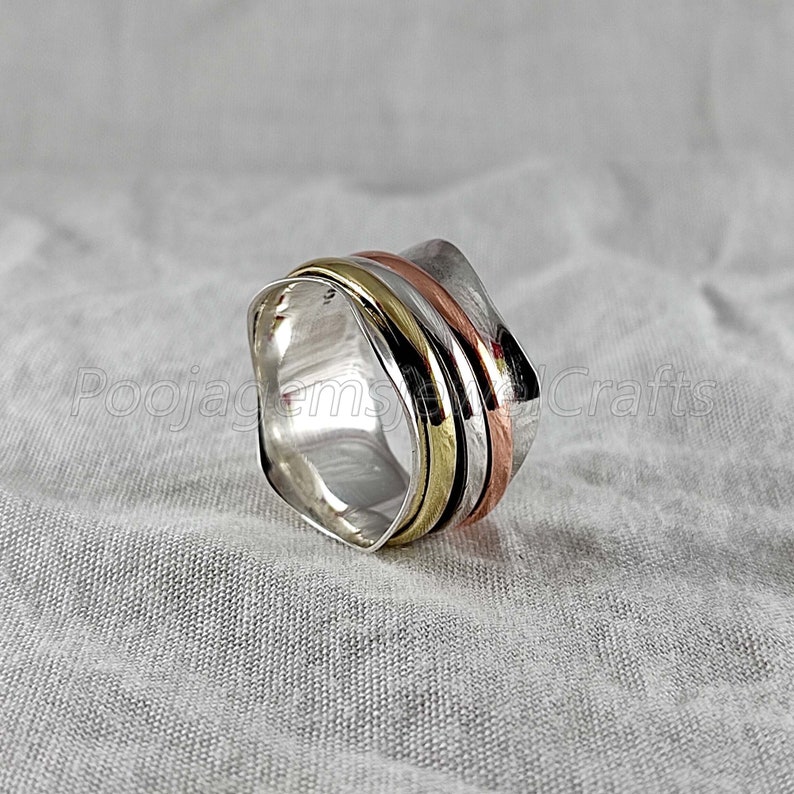 Spinner Rings For Women Most Popular Ring Spinner ring Anxiety Ring Thumb Ring Gypsy Ring Spinning Meditation Ring Wide Band Ring