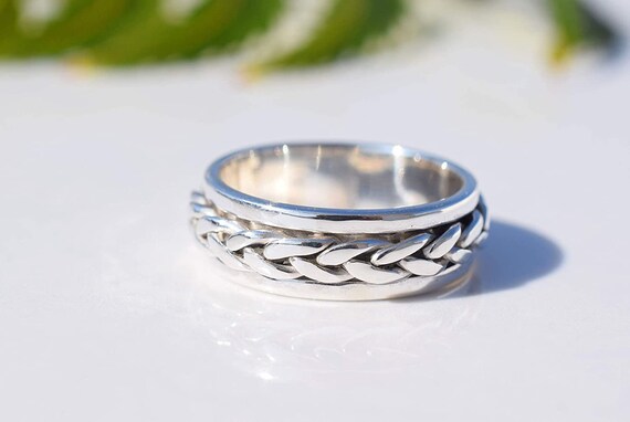 Handmade spinner ring deals