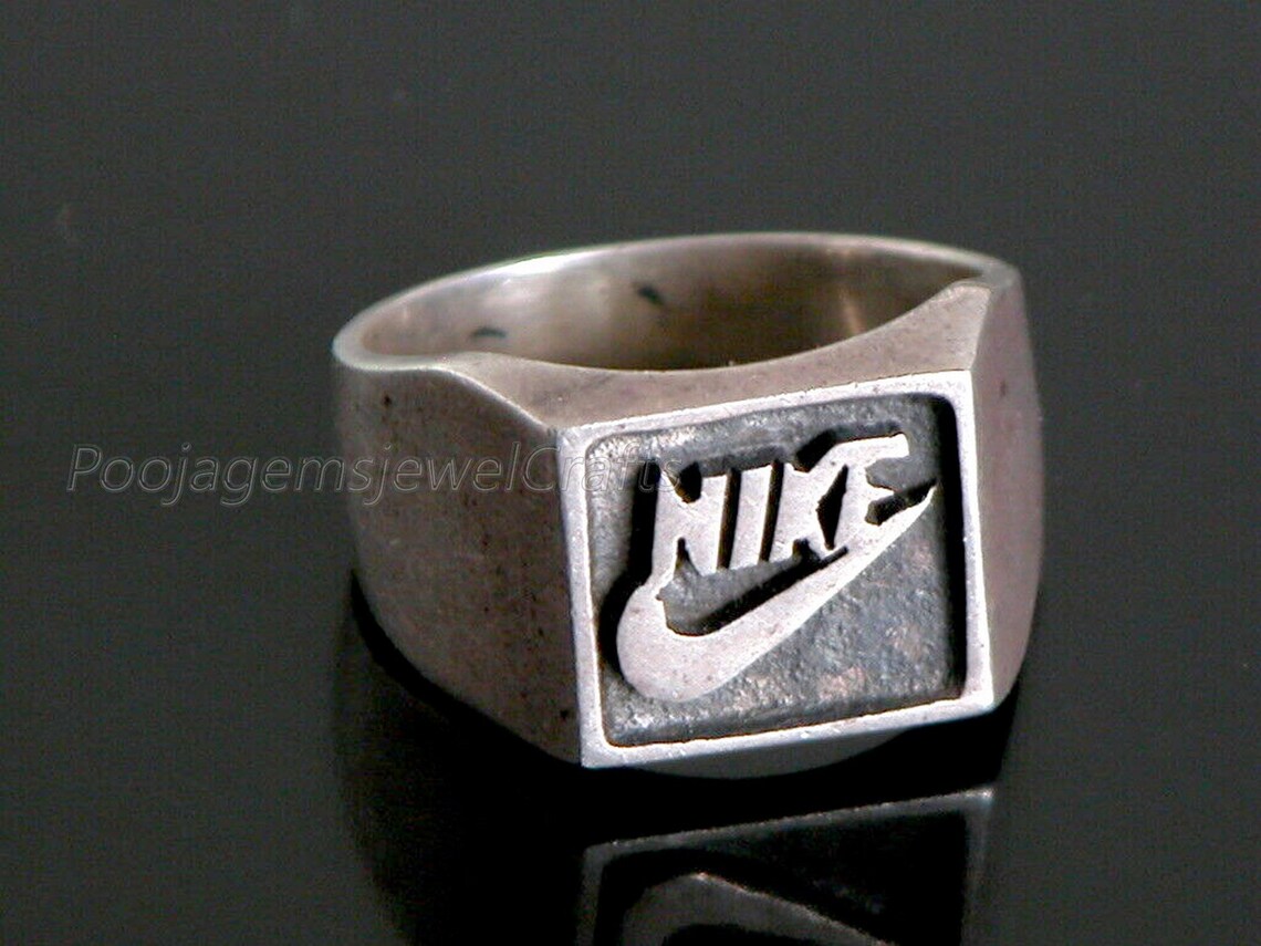 Nike Silver Ring 925 Silver Nike Jewelry Sports Etsy