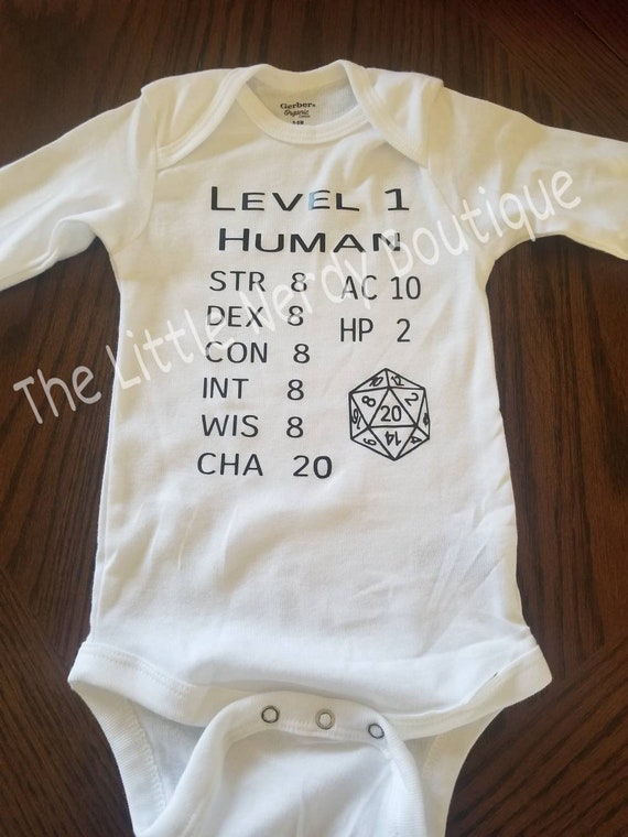 d&d baby onesie