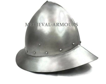 Medieval Helmet Spanish Kettle Hat Helmet vintage battle helmet
