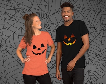 Pumpa Jack-O-Lantern Halloween-kostym T-shirt för bus eller godis