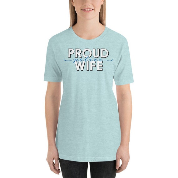 OrangePieces I Back The Blue Proud Police Wife Thin Blue Line Unisex Sweatshirt