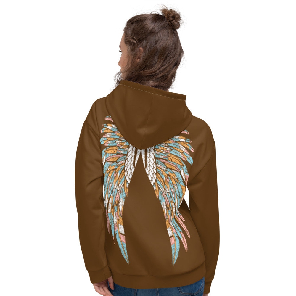 Angel Wings Hoodie Sweatshirt (back Print) - Etsy Angel Wings Hoodie Sweatshirt (back Print) - Etsy