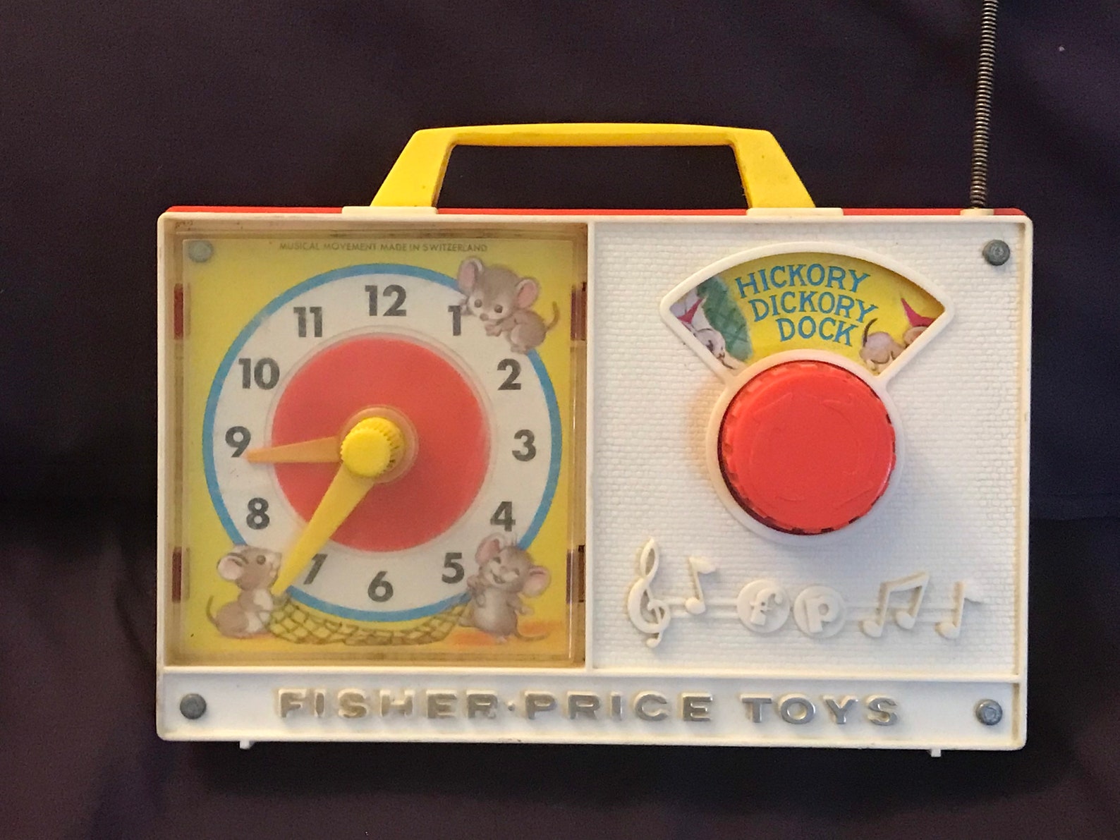 Vintage 1965 Fisher Price Toys Hickory Dickory Dock Etsy