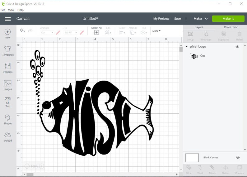 Phish Logo Digital Download svg png dxf | Etsy