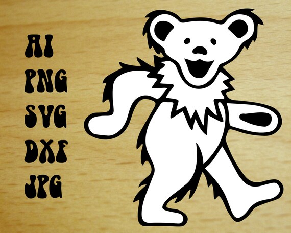 Clip Art Art Collectibles Grateful Dead Dancing Skeleton Outline Svg Png Jpg Ai Dxf