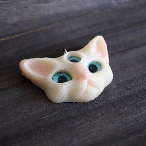 White and pink third eye kitty