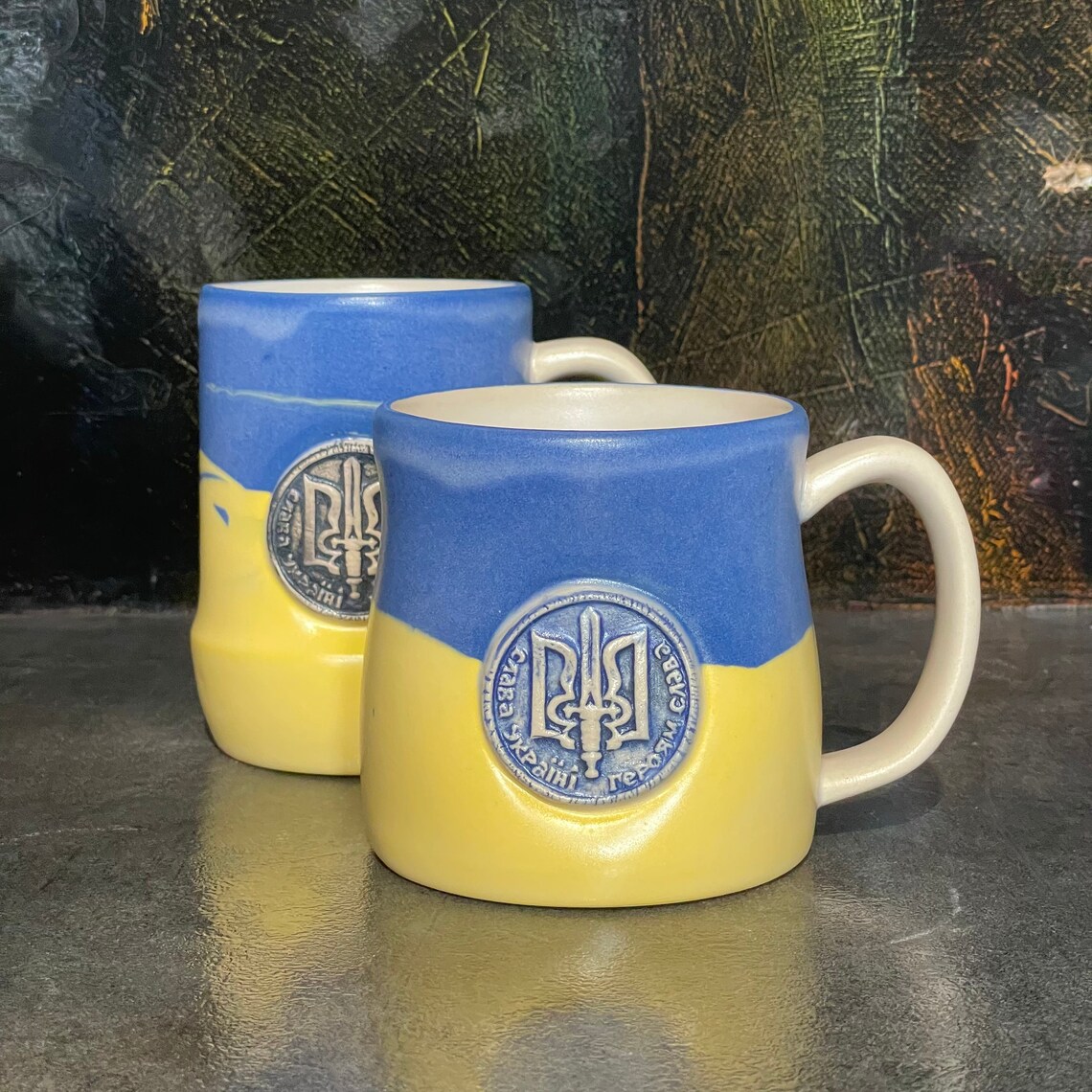 Ukrainian Cups Handmade Unique Tea Coffee Mugs Glory to Etsy